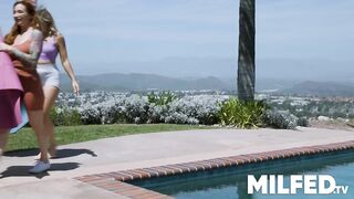 Busty Lesbian Stepmom Seduces Her Hot Teen Stepdaughter – MILFED