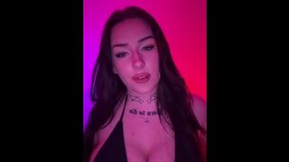 Horny Goth mommy wants you to come for her JOI