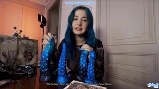 This toy will make your boss cum like a Daemon - POV Role Play by a Hairy Frenchwoman