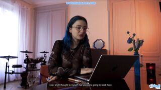 This toy will make your boss cum like a Daemon - POV Role Play by a Hairy Frenchwoman