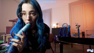 This toy will make your boss cum like a Daemon - POV Role Play by a Hairy Frenchwoman
