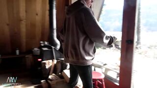 Girlfriend Experience in cabin & outdoors.