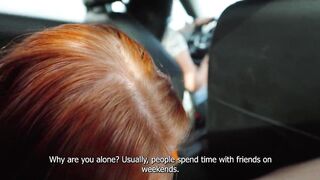 Picking Up A Fellow Traveler Ended With A Juicy Double Blowjob Outdoors