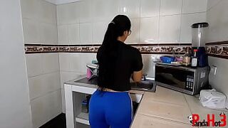 Homemade threesome, the cuckold husband catches his beautiful wife cheating on him with her stepbrother, and they end up fucking her both and giving her a facial creampie by cumming in her mouth