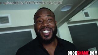 Cuckold husband watching wife fucking stranger's bbc