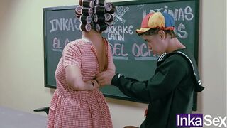 Kikin and Doña Rosinda commit the darkest sin at the Chibolo 18 school.