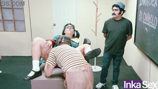 Kikin and Doña Rosinda commit the darkest sin at the Chibolo 18 school.