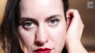 Lesbian Double Domiantion - lezdom, faceslapping, caning with Goddess Aurora and Ms. Pepper