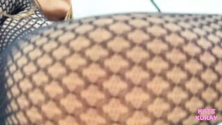 Wild panther rides huge dildo