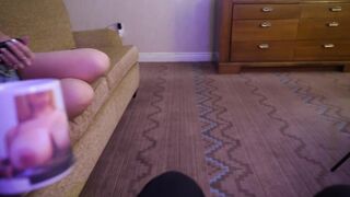 HOT BIMBO WIFE FUCKS HUSBAND BEFORE WORK