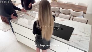 French MILF fucked by 2 workers - double facial!