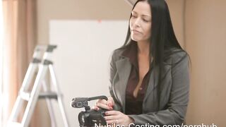 Nubiles Casting - Cute blonde gets her first shot at porn