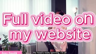Jeny Smith forces a modest man to watch her anal video