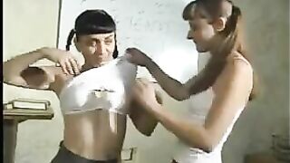 lesbo schoolgirl spanking