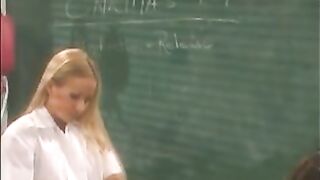 Lesbian sluts gets anal flushing and takes a shit