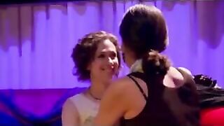 Lesbian kinky session of a polyamorous couple