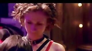 Lesbian kinky session of a polyamorous couple