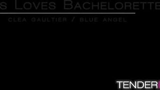 Babes Blue Angel and Clea Gaultier eat each others pussies