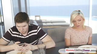 Stepmom seduces teen and eats her pussy 