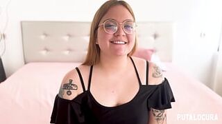 PutaLocura - Chubby Colombian with a big ass Alice Foxy swallows Torbe's milk in Caught