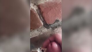 BWC Shemale Jerks and Cums Outdoors - Cadence Caliber Public Stroke Compilation
