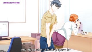 Hentai - Readhead doctor milking my cocks every last drop