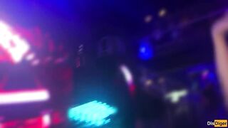 Horny girl agreed to have sex in a nightclub toilet