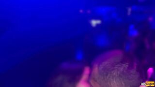 Horny girl agreed to have sex in a nightclub toilet