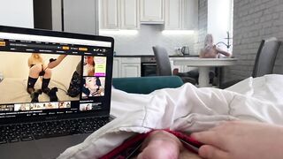 She caught me jerking off on her and offered to help!