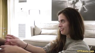 DTFsluts - Fit Slut Abbie Maley Rough Home Sex Tape with James Deen