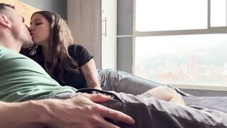 Cute Latina Girl Next Door Invites White Guy Into Her Apartment