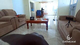 FULL SCENE Skinny African amateur girl Bella gets fucked by her first white dick!