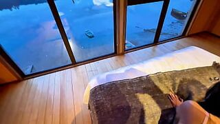 Amateur couple in Sizigia Castro hotel have romantic sex. Full cumshot video online.