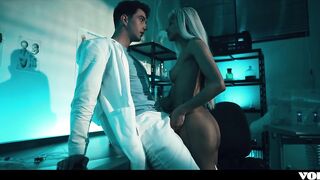 Horny Doctor Fucks Lab Partner Before Unbirthing Him FULL SCENE
