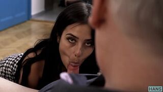 Hot Latin Teen Maria Wars Sucking Grandpa Hans To Heaven!