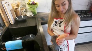 This Italian wench is in the mood for penis in her booty and calls a ally to get her booty drilled