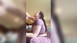 PAWG Hotty next door SWALLOWS CUM for the 1st time!