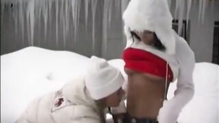 Lesbian in Winter Nature