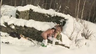 Lesbian in the Snow - Lesbian Porn Videos