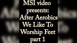 Lesbian Foot Worship at the Gym