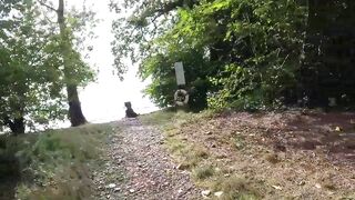 mother I'd like to fuck banged on camper with open door Almasol bike trip between Austria-Germany (Lindau)