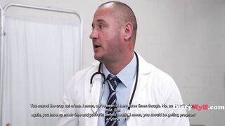 Spouse Gives Emotional Support Whilst Wife Gets Banged Beyond The Veil By Doctor