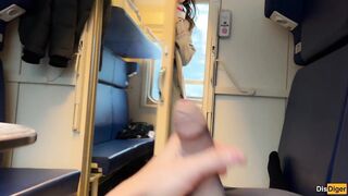 Teach Conductor Caught Passenger Jerking Off, But Wasn't Constrained and Jumped on His Dick