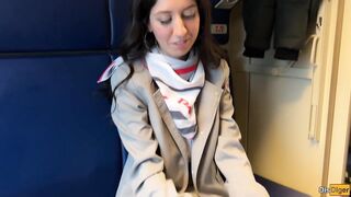 Teach Conductor Caught Passenger Jerking Off, But Wasn't Constrained and Jumped on His Dick