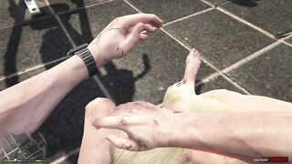 Tracey have sex with her Sugar dad Trevor in outdoor beach gym