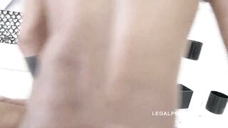 Concupiscent triple twat wench lust hardcore triple anal until soaking soaked
