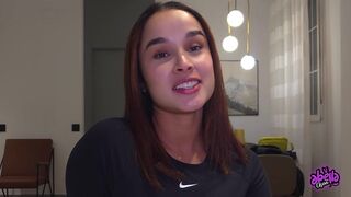 LARGE BOOTY LATIN MODEL bangs a tourist in MADRID! - Abella Olsen