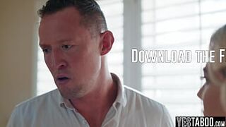 Skinny golden-haired mother I'd like to fuck bangs her obsessive bestie to make him back off