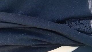 Public boob show in advance of gardener made me cum