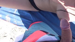 Beach public sex - we were caught many times - Tonny and Mia